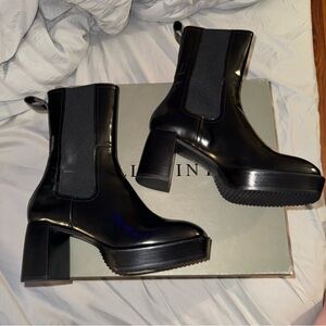 All Saints Lottie Platform Patent Boots